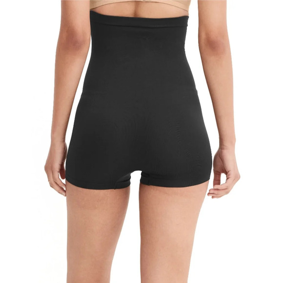 Jockey Essentials Women's Size L Core Body Smoothing High-Waist Boyshort Black - Picture 2 of 4
